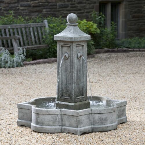 Provence Fountain (cast Stone In Alpine Stone Finish)