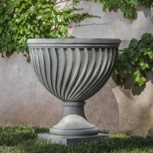 Quadrille Urn (cast Stone In Alpine Stone Finish)