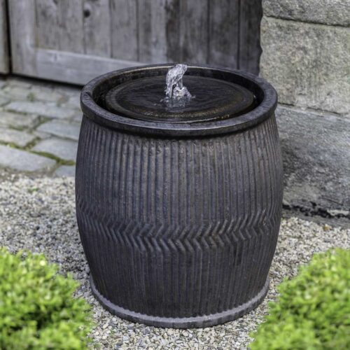 Rain Barrel Fountain Material: Terracotta Finish: Bronze Glaze
