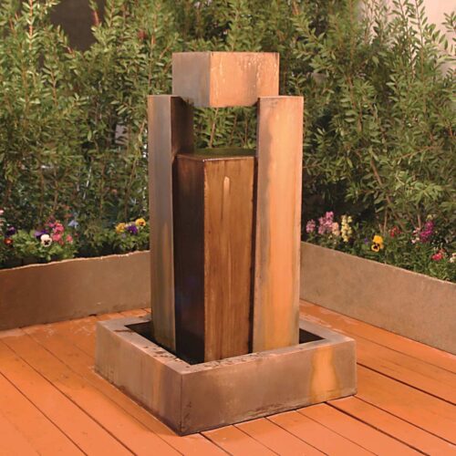 Rocket Fountain Material: Gfrc Finish: Chestnut rocket fountain garden decor fountains