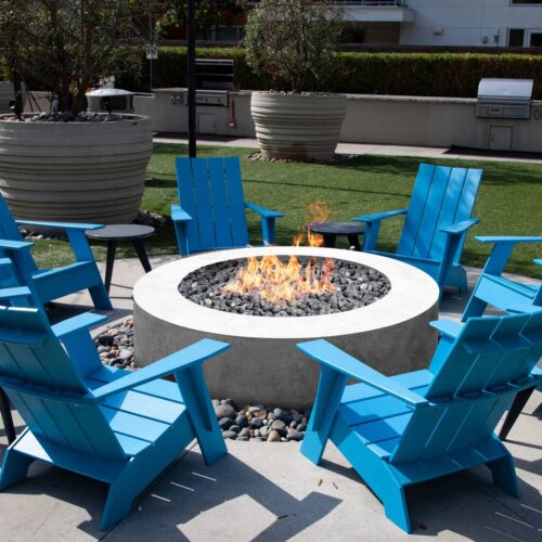 Rotondo 80 Fire Bowl (glass Fiber Reinforced Cement In Natural)