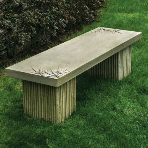 Sagano Bench (cast Stone In English Moss)