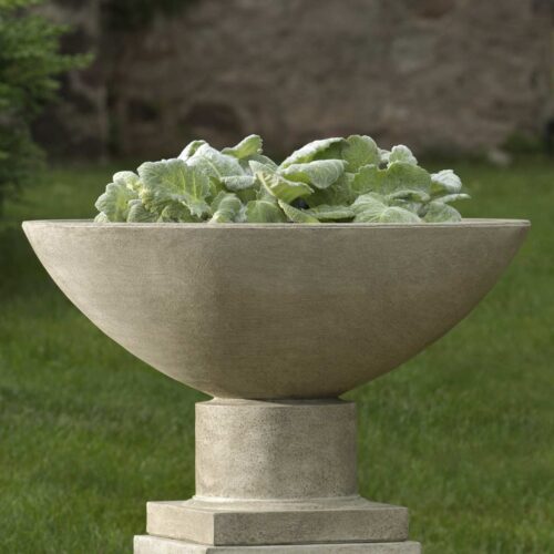 Savoy Planter (cast Stone In Verde Finish)