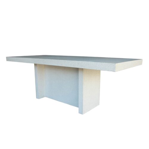 Slab Dining Table Narrow (fiberglass Resin And Aggregate In Natural Stone Finish)