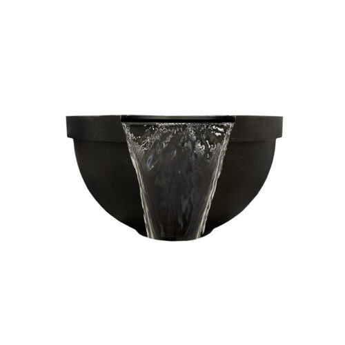 Sorrento Fire Water Bowl (gfrc In Ebony)