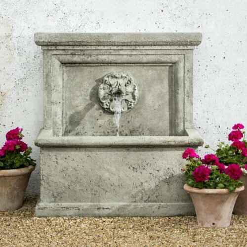 St Aubin Wall Fountain Material: Cast Stone Finish: Alpine Stone