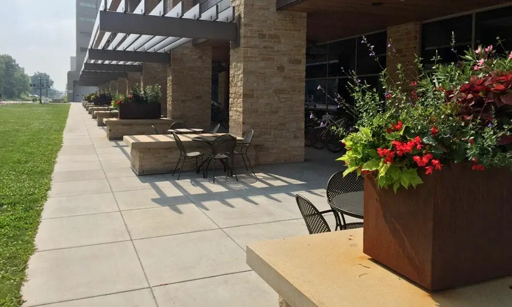 Student Union Building at the University of Wisconsin Corten Planters Student Union Building At The University Of Wisconsin Corten Planters corten planters