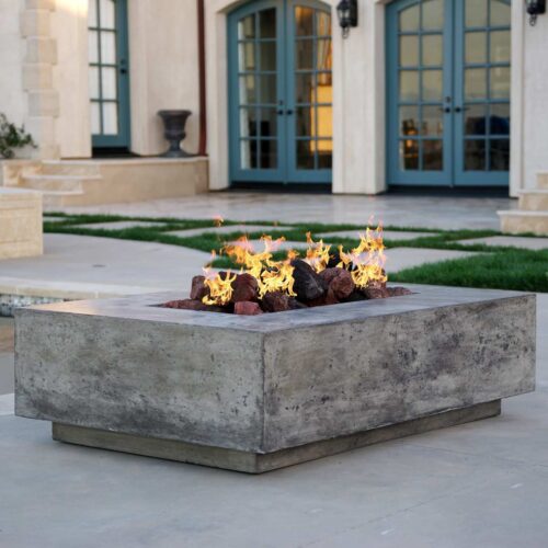 Tavola I Fire Table (gfrc In Pewter)