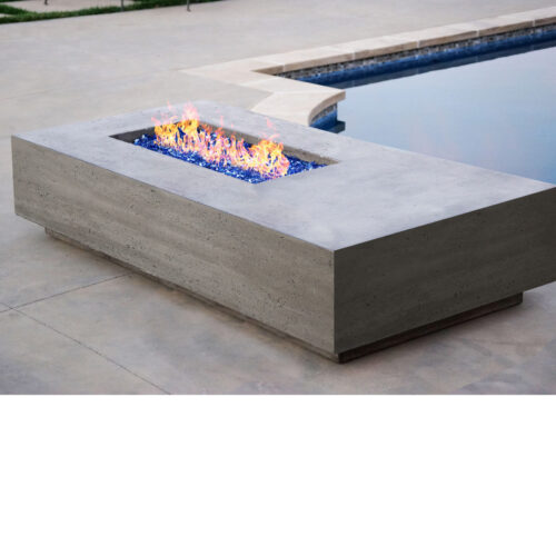 Tavola V Fire Table (gfrc In Pewter)