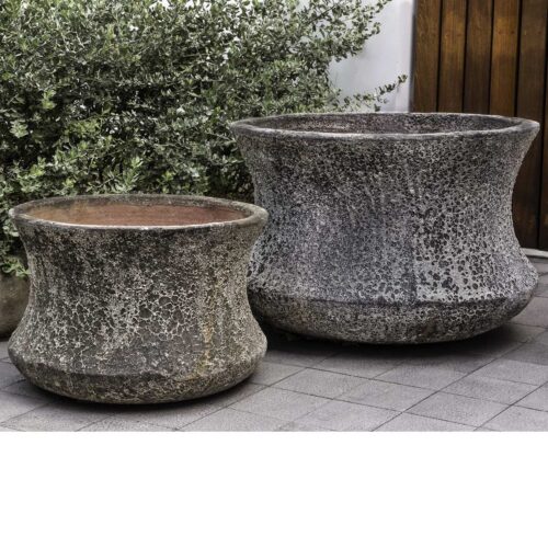 Thira Planters (terracotta In Aegean Finish) contemporary, terracotta, terra cotta, garden, planter
