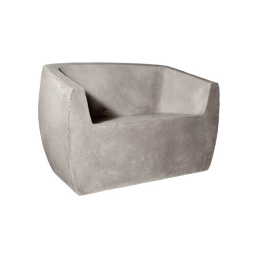 Van Dyke Loveseat (fiberglass Resin And Aggregate In Aged Stone Finish)