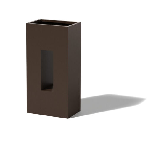 Vertical Box Planter Material: Aluminum Finish: Bronze vertical window box garden planter garden decor garden planters