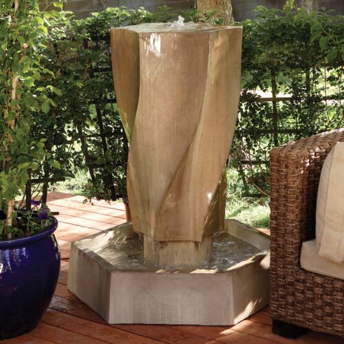 Vortex Fountain Material: Gfrc Finish: Sierra vortex fountain garden decor fountains patio outdoor living space