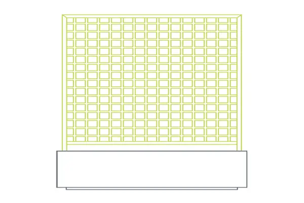 Wood Lattice Planter Design Options metal planter options