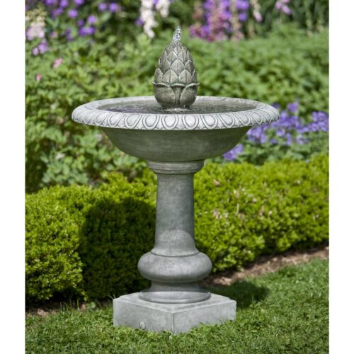 Williamsburg Pineapple Fountain (cast Stone In Alpine Stone Finish)