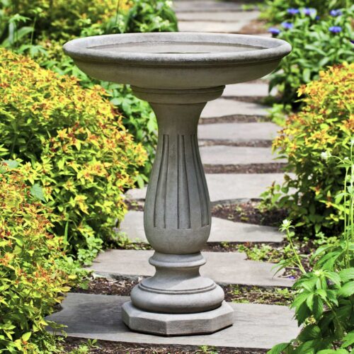 Wyndmoor Birdbath (cast Stone In Verde Finish)