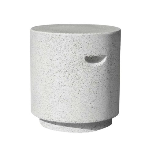 Aileen Table Stool (fiberglass Resin And Aggregate In Natural Stone)