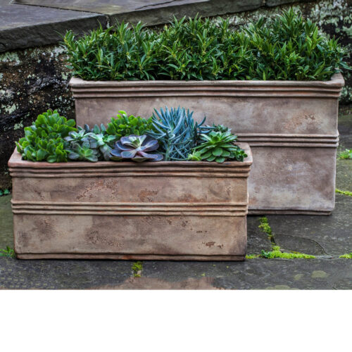 Antico Rectangular Planter Set (terracotta In Antico Terra Cotta) contemporary, terracotta, terra cotta, garden, planter