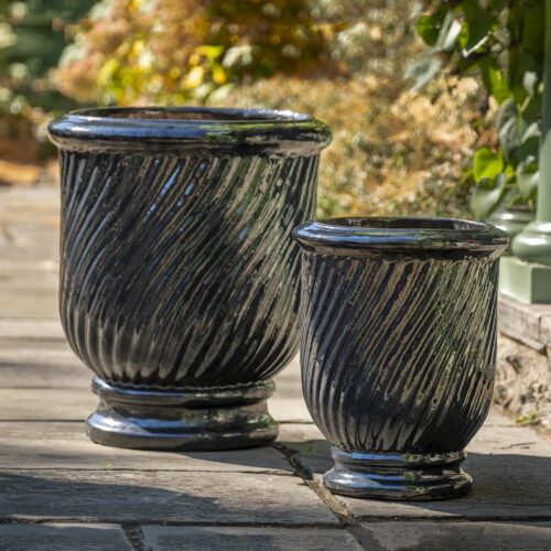 Beausoleil Planters (terracotta In Ink Glaze)