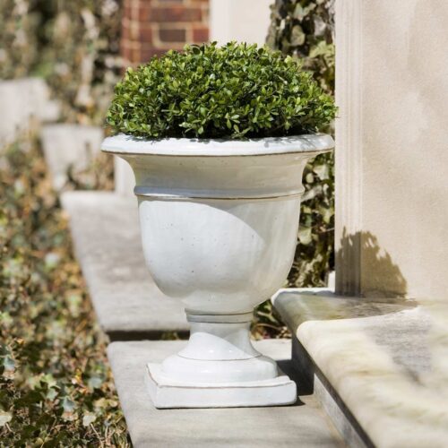 Beldon Urn (glazed Terracotta In Antique White Finish)