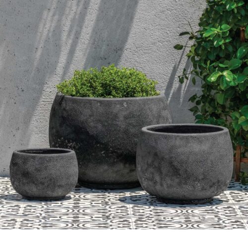 Cantagal Planters (terracotta In Volcanic Coral Glaze)
