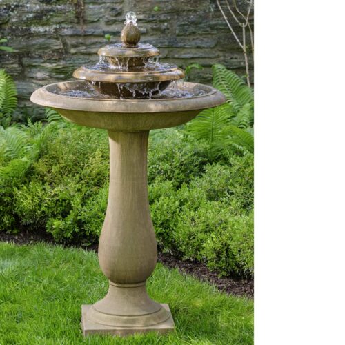 Cladridge Fountain Material: Cast Stone Finish: Aged Limestone