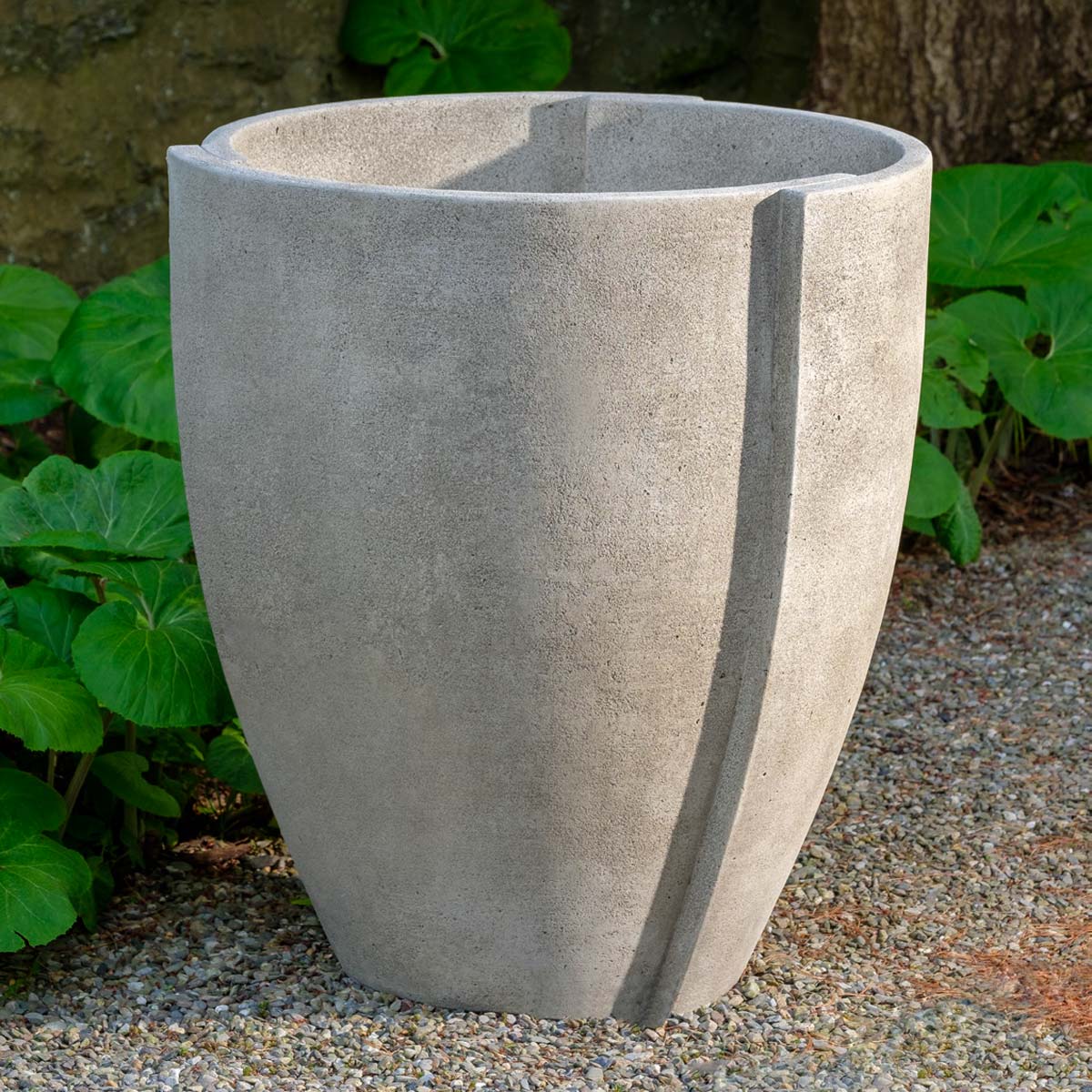 Concept Planter (cast Stone In Greystone Finish)