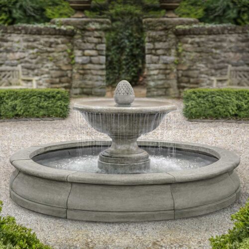 D'este Estate Fountain Material: Cast Stone Finish: Alpine Stone Ft 424