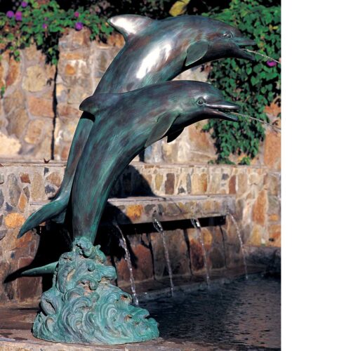Dolphin Pair Fountain Material: Brass dolphin pair fountain brass fountains
