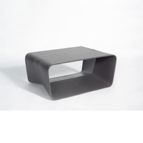 Ecal Low Table (fiber Cement In Gray Finish)