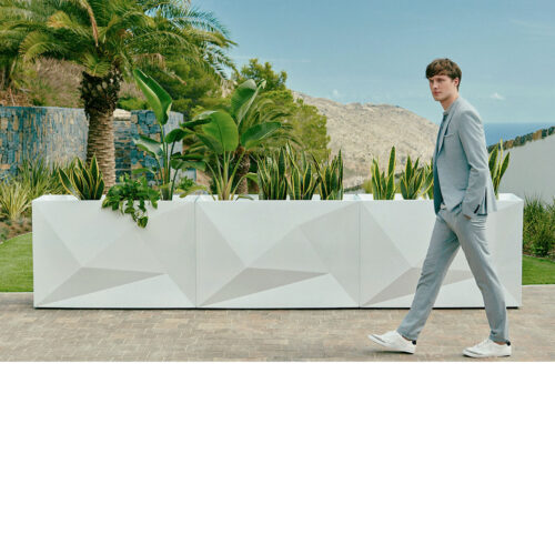 Faz Wall Planters (polyethylene In White)