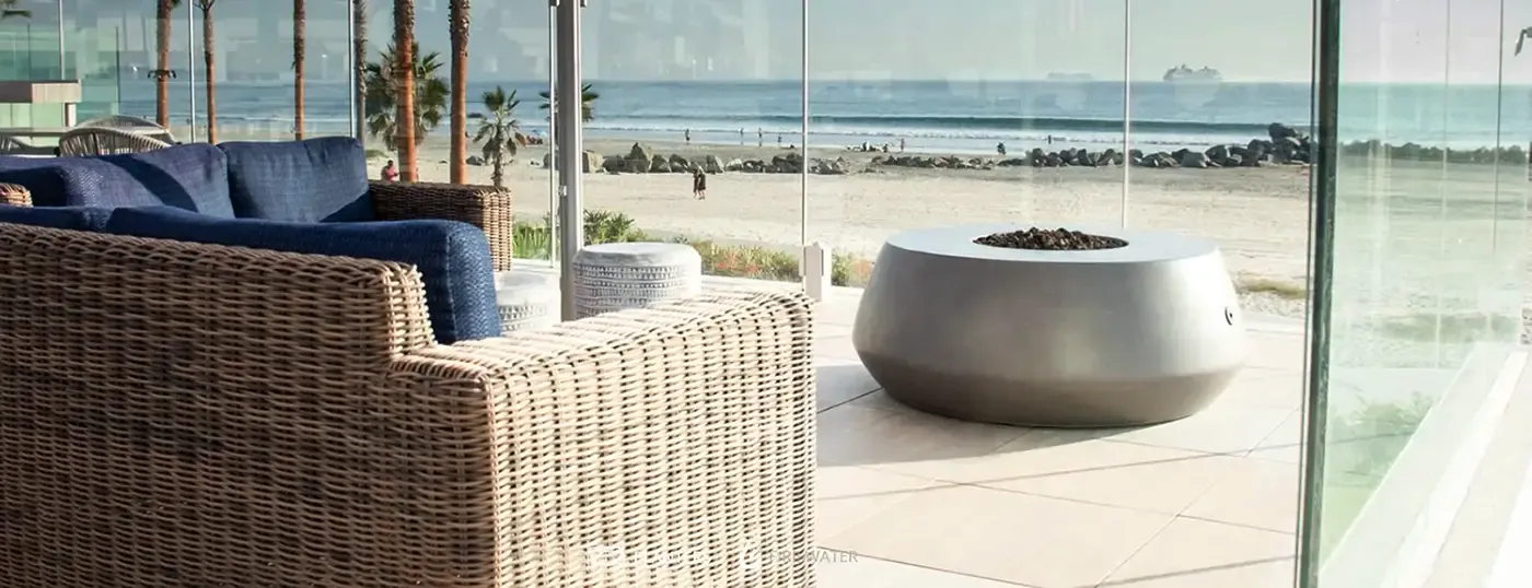 Fire Table In Beachfront Home2 firepits