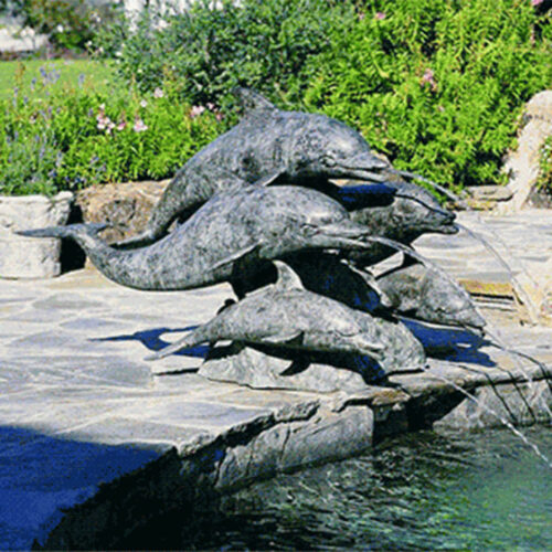 Five Dolphins Fountain five dolphins fountain brass fountains