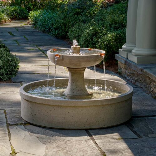 Sanibel Fountain (cast Stone In Greystone)
