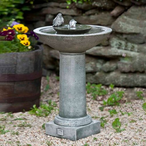 Aya Fountain (cast Stone In Alpine Stone) modern fountain, cast stone