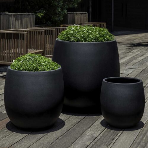 Guilford Planters (fiberglass In Black Finish)