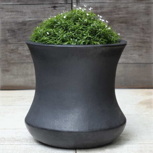 Jura Planter, Tall (terracotta In Graphite Glaze)