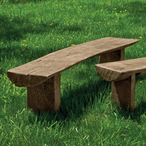 Large Bois Bench (cast Stone In Brownstone Finish)