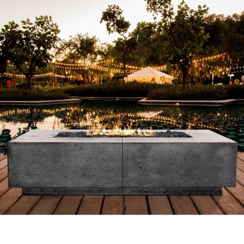 Largo 72 Fire Table (gfrc In Natural With Lava Rock Fire Media)