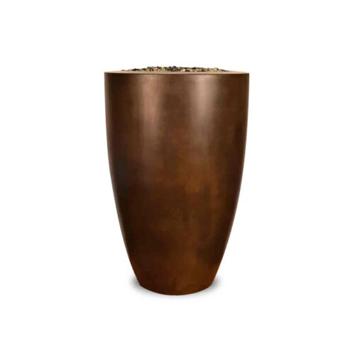 Legacy Round Tall Fire Vase (gfrc In Beechwood Solid Finish) legacy round firepit usa globe sphere bowl gfrc