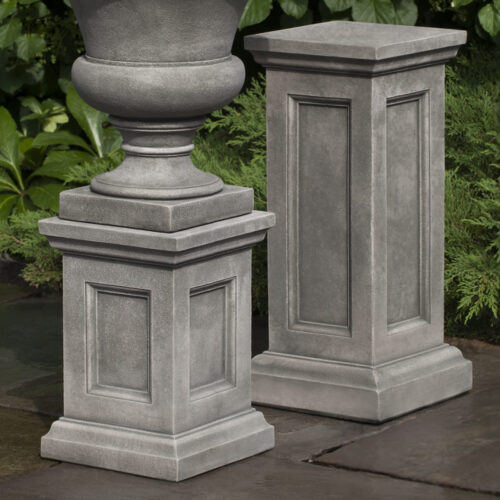 Lenox Pedestals, Low Pd 205& Tall Pd 204 (cast Stone In Alpine Stone)