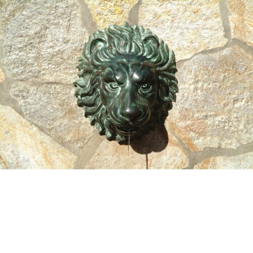 Lion Head Wall Fountain Material: Brass lion head wall fountain garden decor fountains