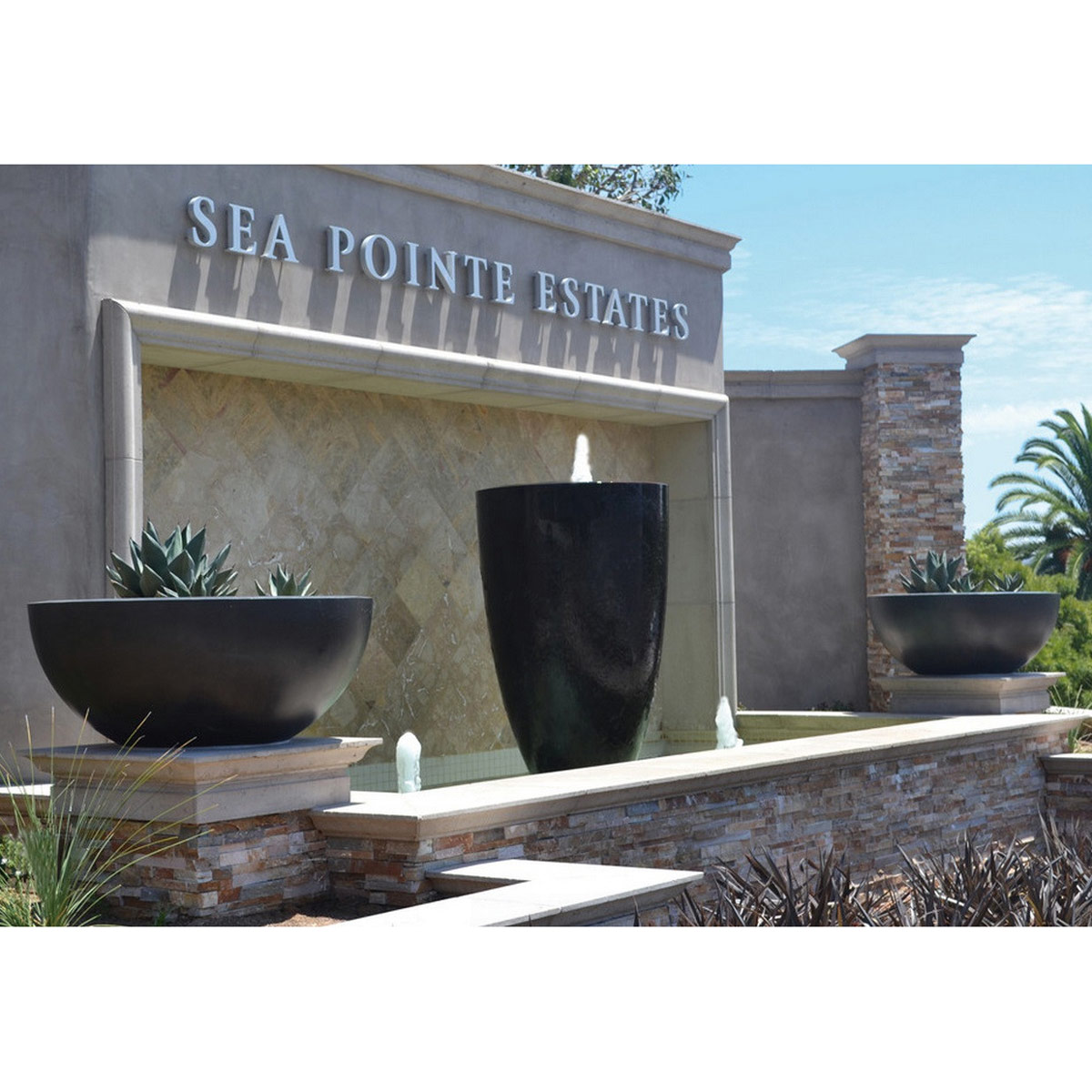 Low Bowl & High Planter Material Gfrc