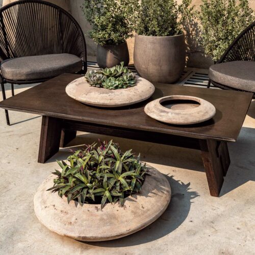Luna Bowls (terracotta In Antico Finish) contemporary, terracotta, terra cotta, garden, planter