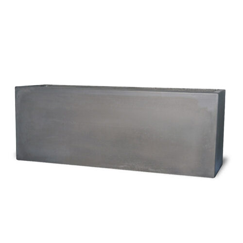 Manhattan Rectangle Low Planter (rain Cloud Natural Concrete Finish)