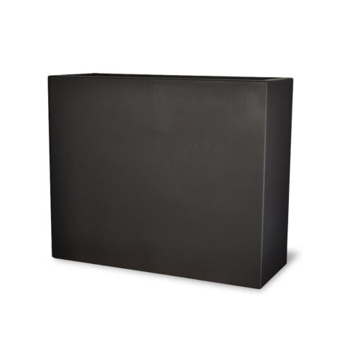 Manhattan Rectangle Planter (gun Metal Metallic Finish)