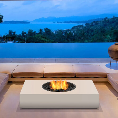 Martini 50 Fire Pit Table (concrete In Bone)