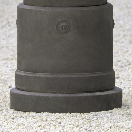 Medici Pedestal (cast Stone In Nero Nuovo Finish)