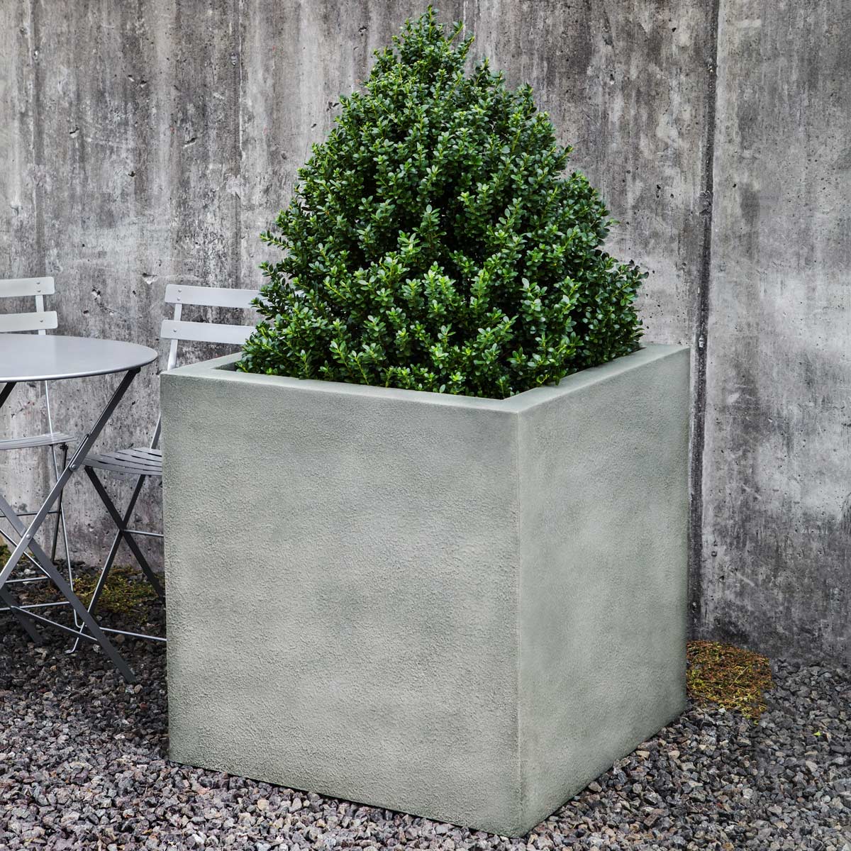 Metropolis Cube Planter (glass Fiber Reinforced Concrete In Alpine Stone Finish)