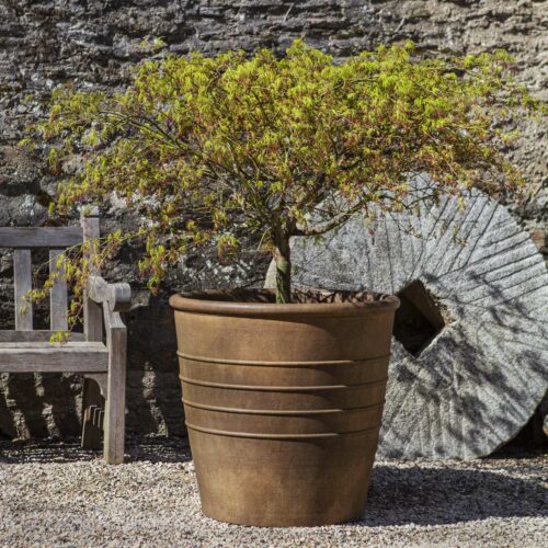 Mill Valley Planter (cast Stone In Pietra Nuova Finish)